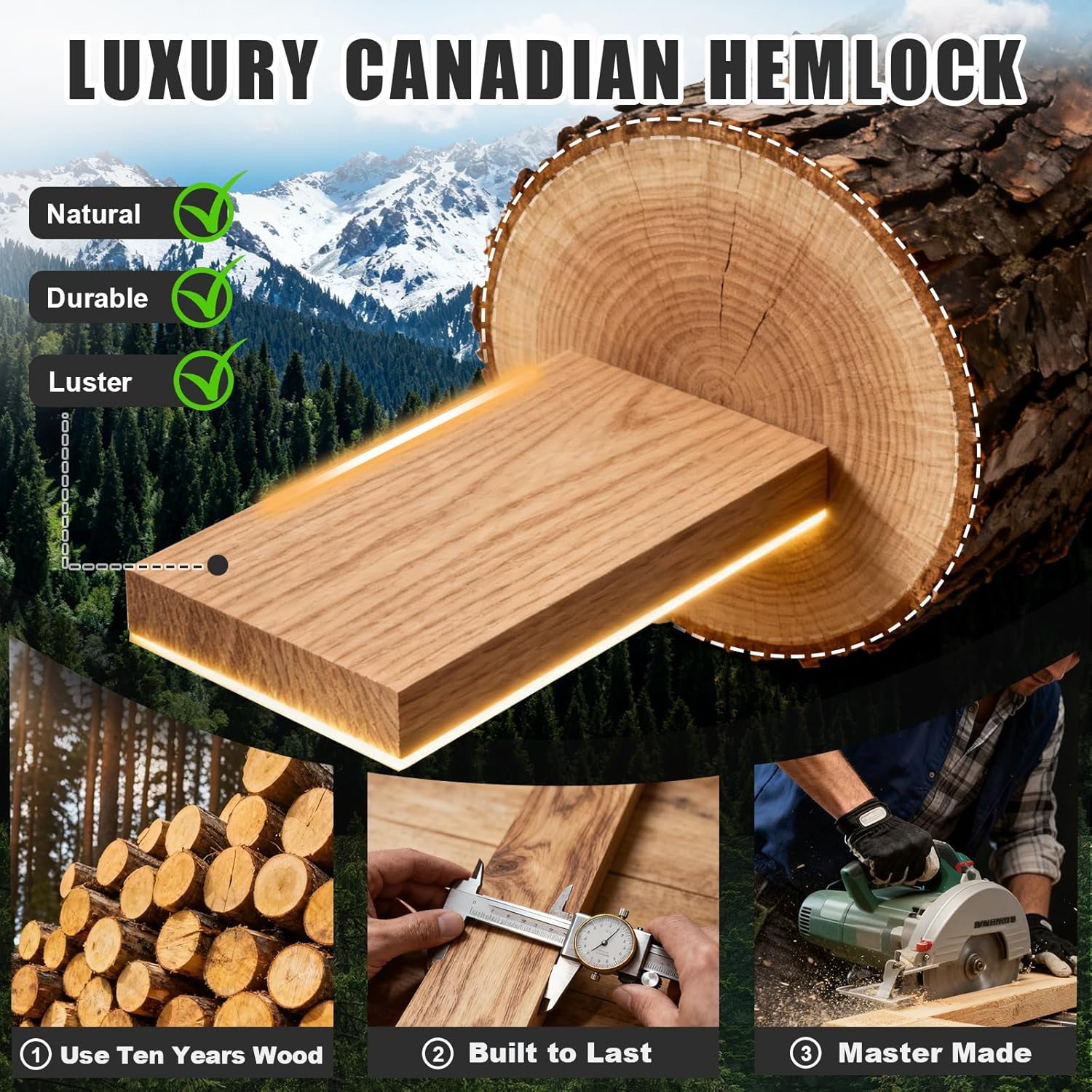 MEISSALIVVE Full Spectrum Sauna for Home, 1-2 Person Indoor Infrared Sauna Room with 10 Minutes Warm-up Heate, Canadian Hemlock Wood Indoor Dry Heat Sauna with Bluetooth and Tempered Glass