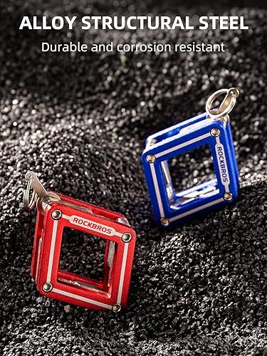 Miniatura 5 de ROCKBROS Kit de herramientas de reparación de bicicletas, 8 en 1, herramienta de cadena de bicicleta, herramienta de cadena de bicicleta, llave