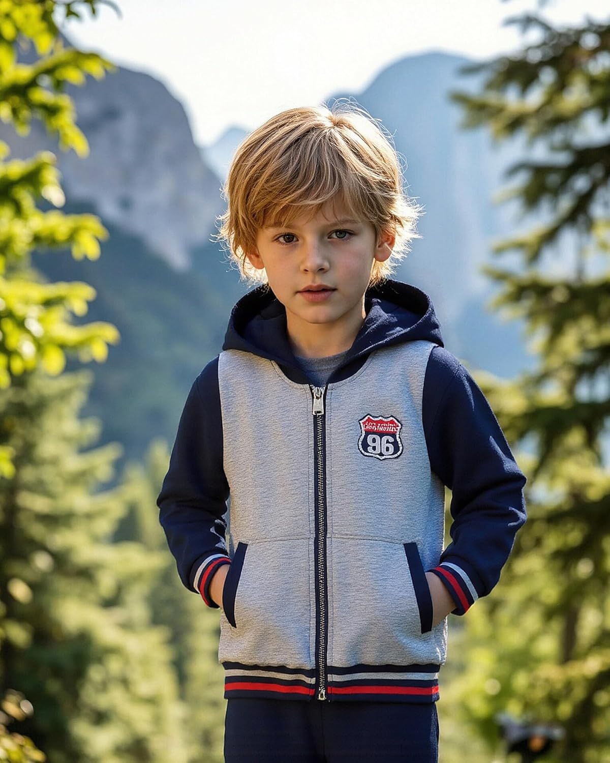 NZRVAWS Baby Boy Clothes Toddler Boy Outfit 2 3 4T 6 12 18 24 Month Fall Winter Hoodie Ripped Jeans Clothing - Image 2