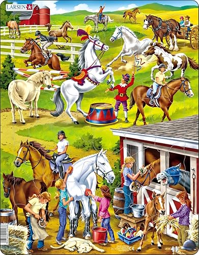 Larsen Puzzles Horse - Rompecabezas infantil de 50 piezas