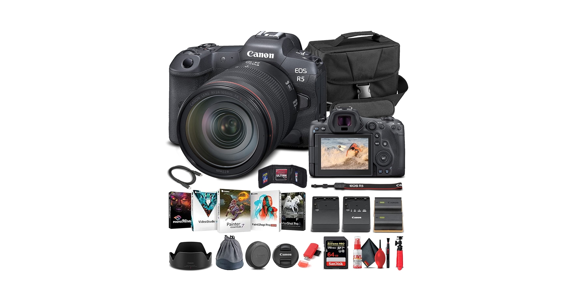 Amazon.com : Canon EOS R5 Mirrorless Digital Camera with 24