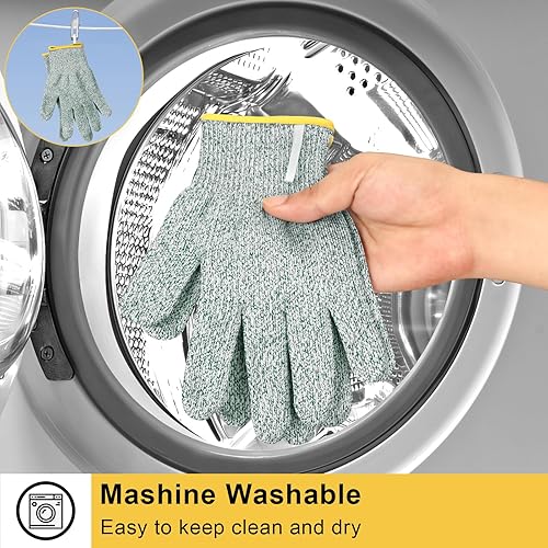 Miniatura 8 de JPP Guantes de corte de alta calidad, resistentes a los cortes, guantes de corte protectores de grado alimenticio CE nivel 5, transpirables,