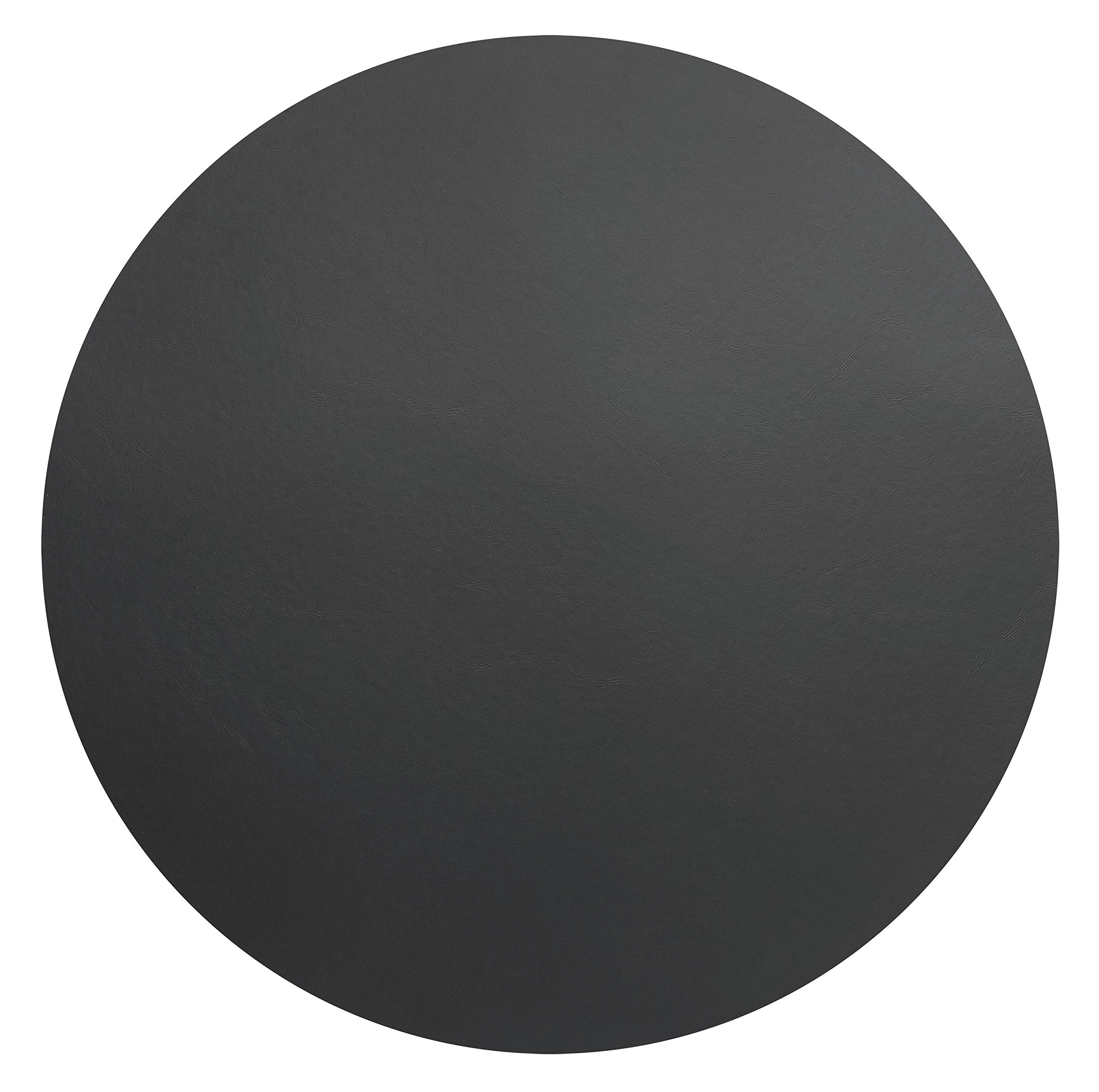 Lacor Tischset Ø40 cm, Leder, Anthrazit, Ø 40 cm