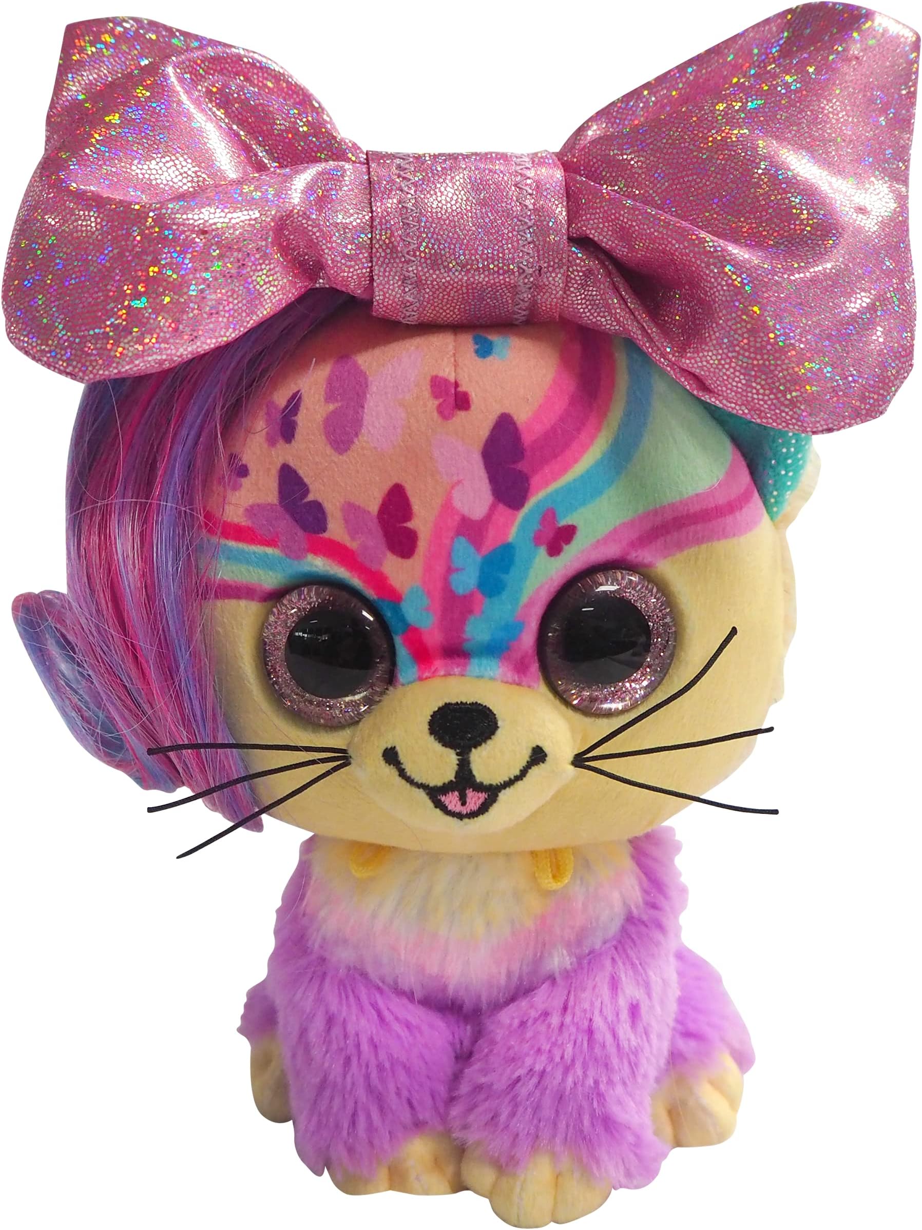 Pioupiou et MerveillesLittle Bow Pets Stuffed Animals-6" Regular Butterfly Pet-2 Surprise Toys Inside