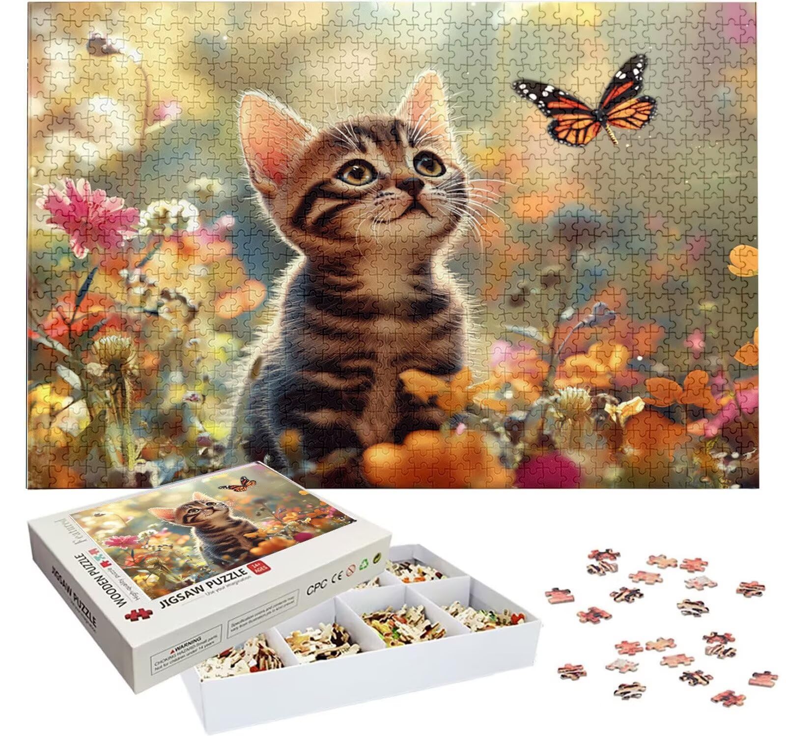 Puzzle Personalizado con Foto, Personalizada Rompecabezas Personalizado Diseña tu Logo Foto o Texto, Personalizado Navidad Halloween San Valentín Parejas Niños Familia Amigos h-4485