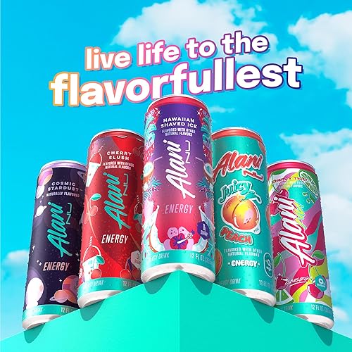 Miniatura 119 de Alani Nu WATERMELON WAVE, bebidas energéticas bajas en calorías, sin azúcar, 200 mg de cafeína, biotina, vitaminas B, cero azúcar, 10 calorías