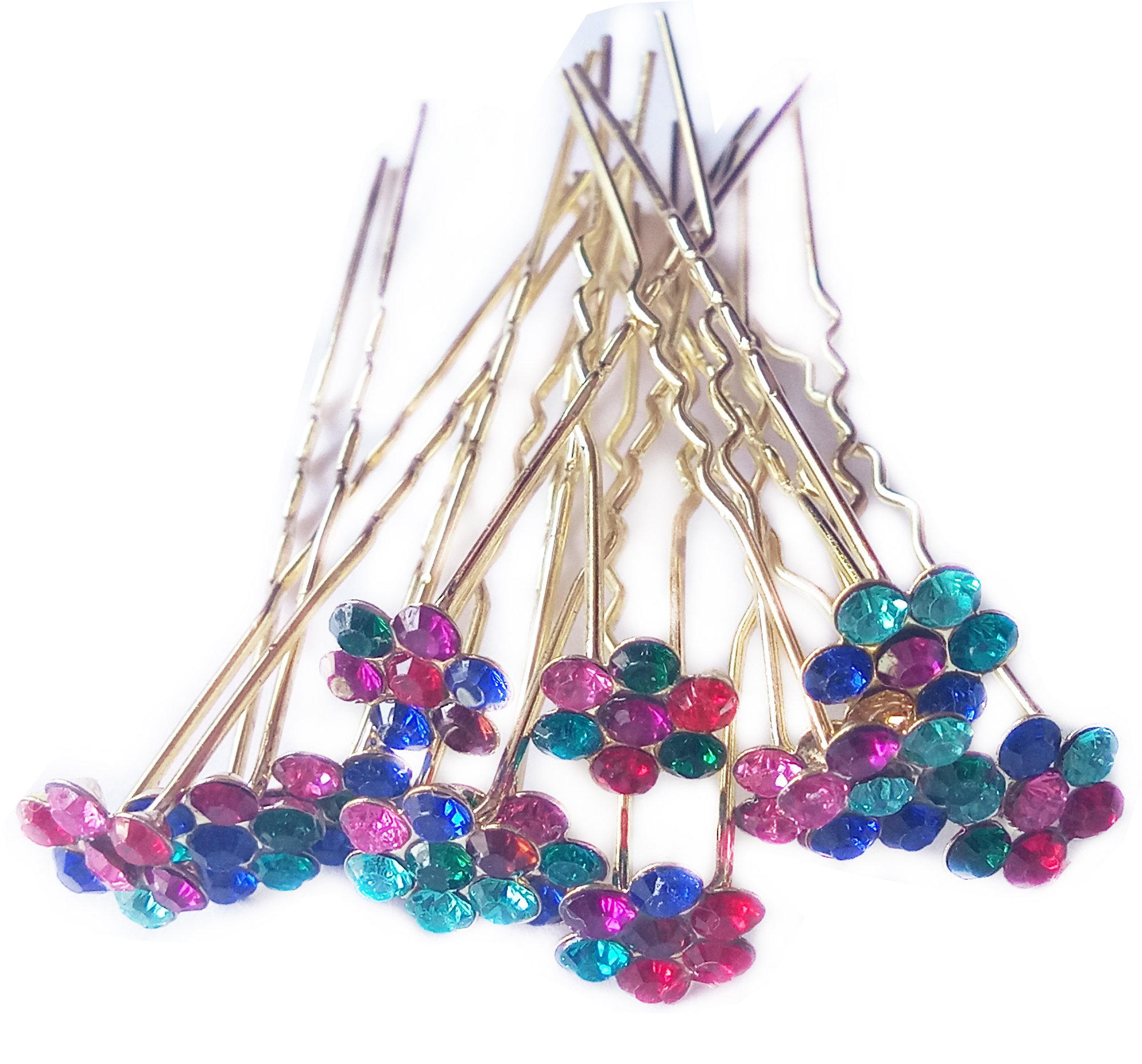 See full amazon price history chart for Foreignholics Multicolour Gold Plated Flower Hair Crystal Rhinestone Hairpins for Women - 12 Pieces Foreignholics Multicolour Gold Plated Flower Hair Crystal Rhinestone Hairpins for Women - 12 Pieces (B07BJBFTTN) Amazon Price History, Amazon Price Tracker