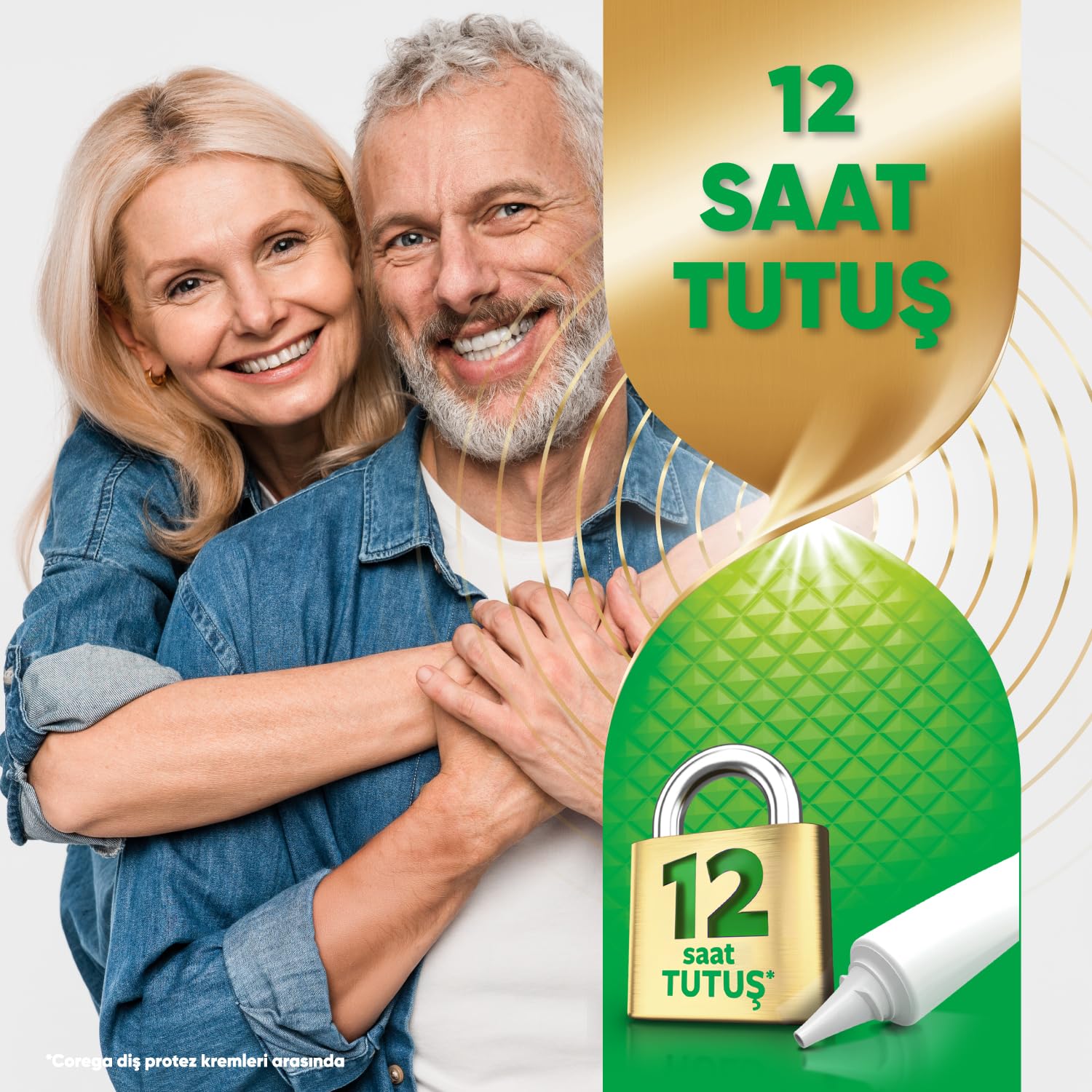 Corega Max Tutuş & Ferahlık Diş Protezi Yapıştırıcı Krem 40 g