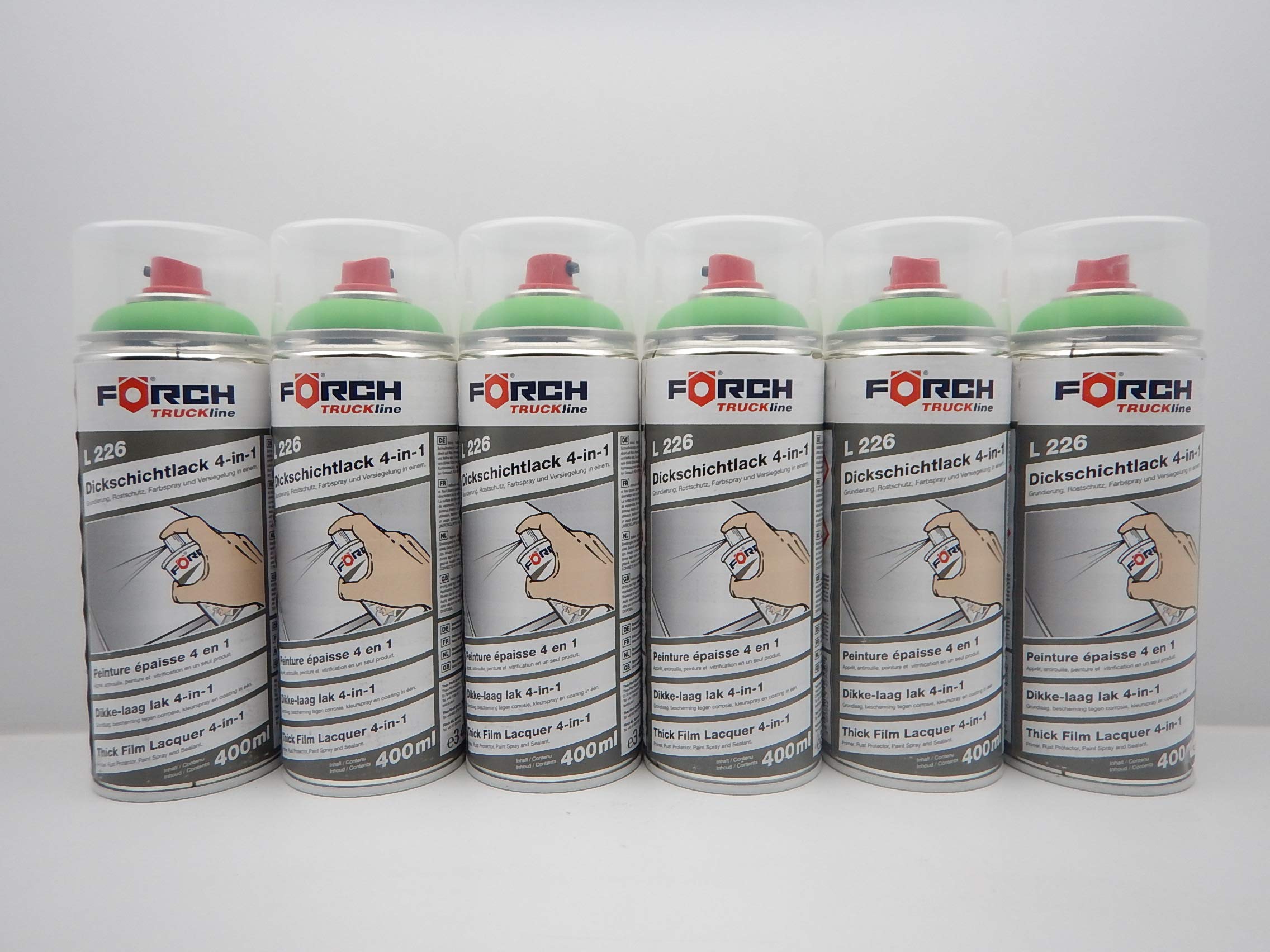 FORCH 4 in 1 DEUTZ GRÜN LANDMASCHINE DICKSCHICHTLACK Lack Spray SPRAYDOSE 400ML (6)