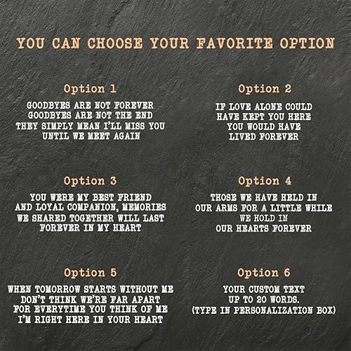 Miniatura 5 de Piedras conmemorativas personalizadas para mascotas para perros, gatos, regalos conmemorativos para perros en forma cuadrada por pérdida de