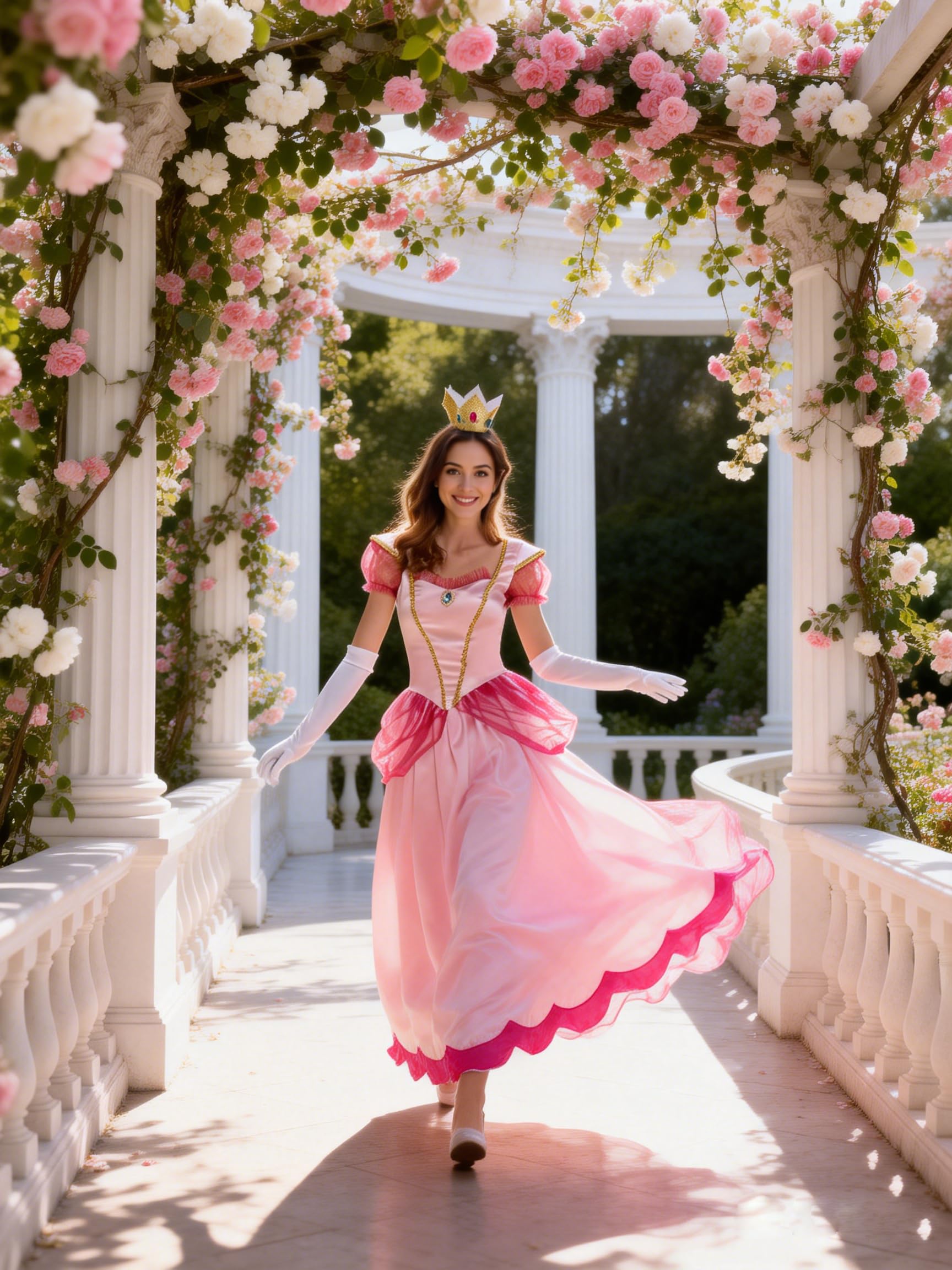 GOLDSTITCH Costume da principessa per Halloween, festa di compleanno, travestimento per cosplay