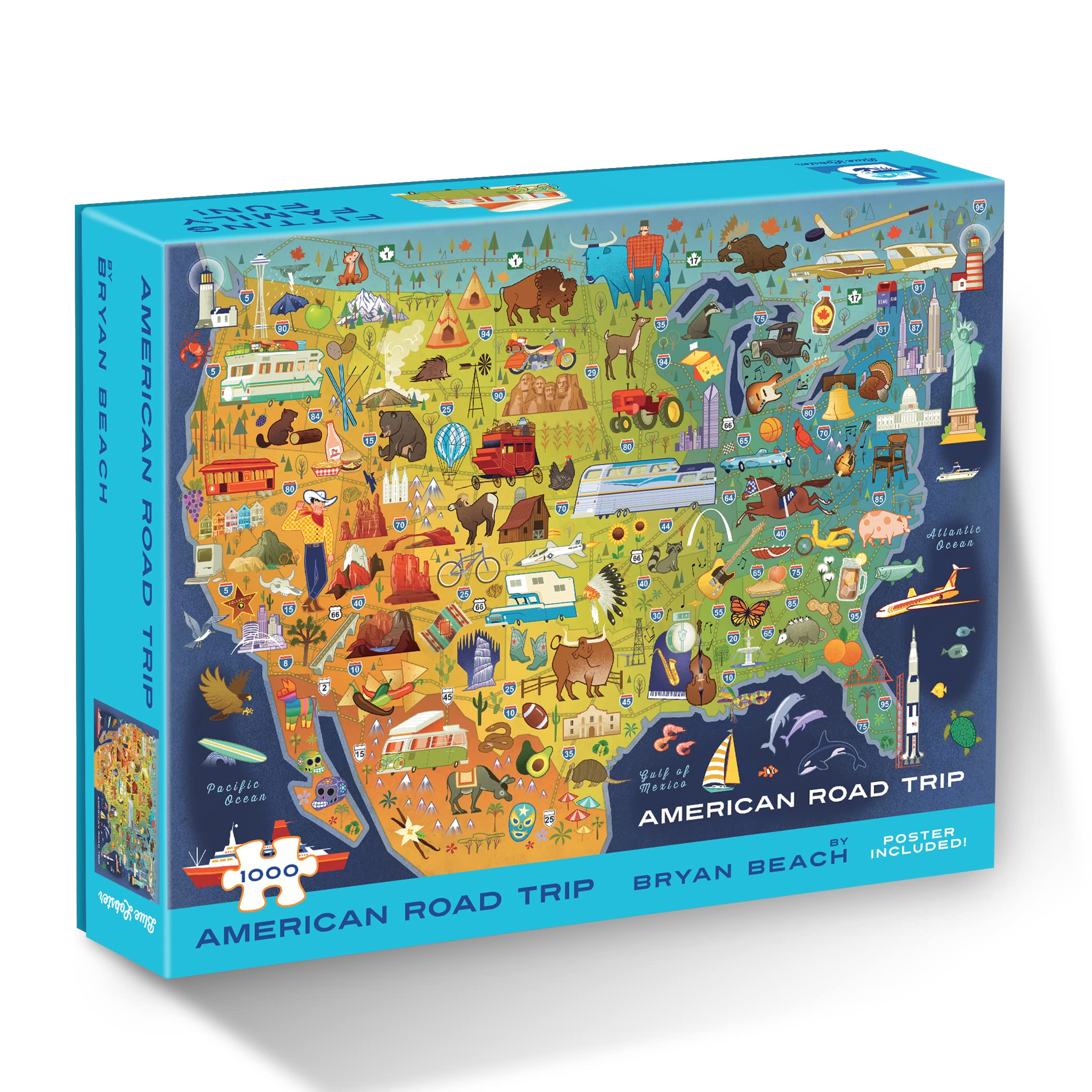 ジグソーパズル　アメリカ　　b 1000 Piece Puzzle (American Road Trip), Jigsaw Puzzles - Amazon Canada