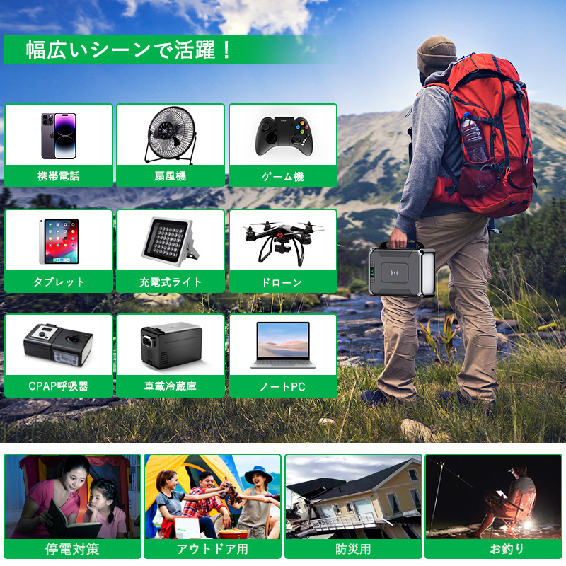 新品 IWASHNGP50ポータブル電源小型307.2Wh/96000mAhリン 楽天市場】ポータブルGP50 電源 小型 307.2Wh/96000mAh リン酸鉄