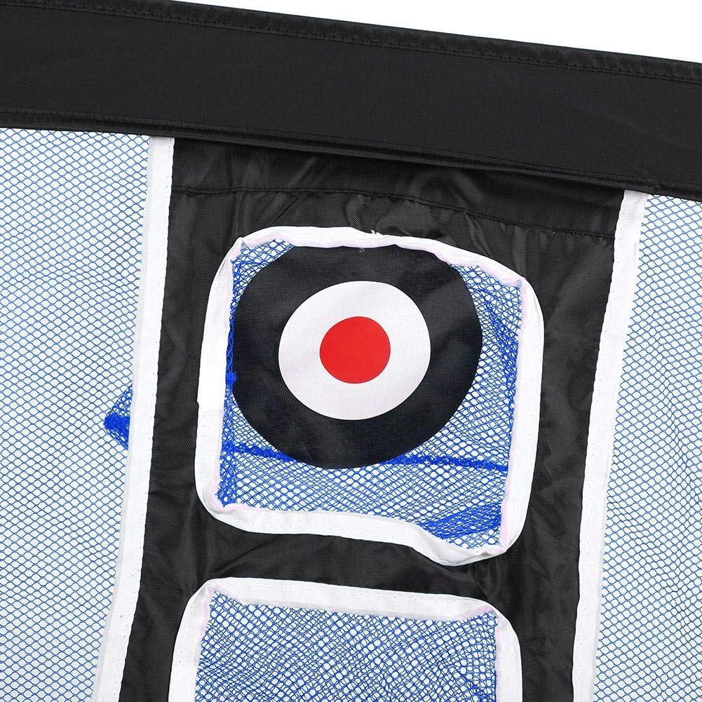 RiToEasysports Filet de portatif Chipping Net Target Net pour la Pratique intérieure/extérieure(Noir + Bleu)
