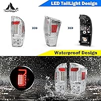 Vista 34 de WOLFSTORM LED Tail Light Fit for 2016-2023 Toyota Tacoma, 2016-2013 Toyota Tacoma Tail Light Replacement Assembly,1 Pair(Clear Lens)