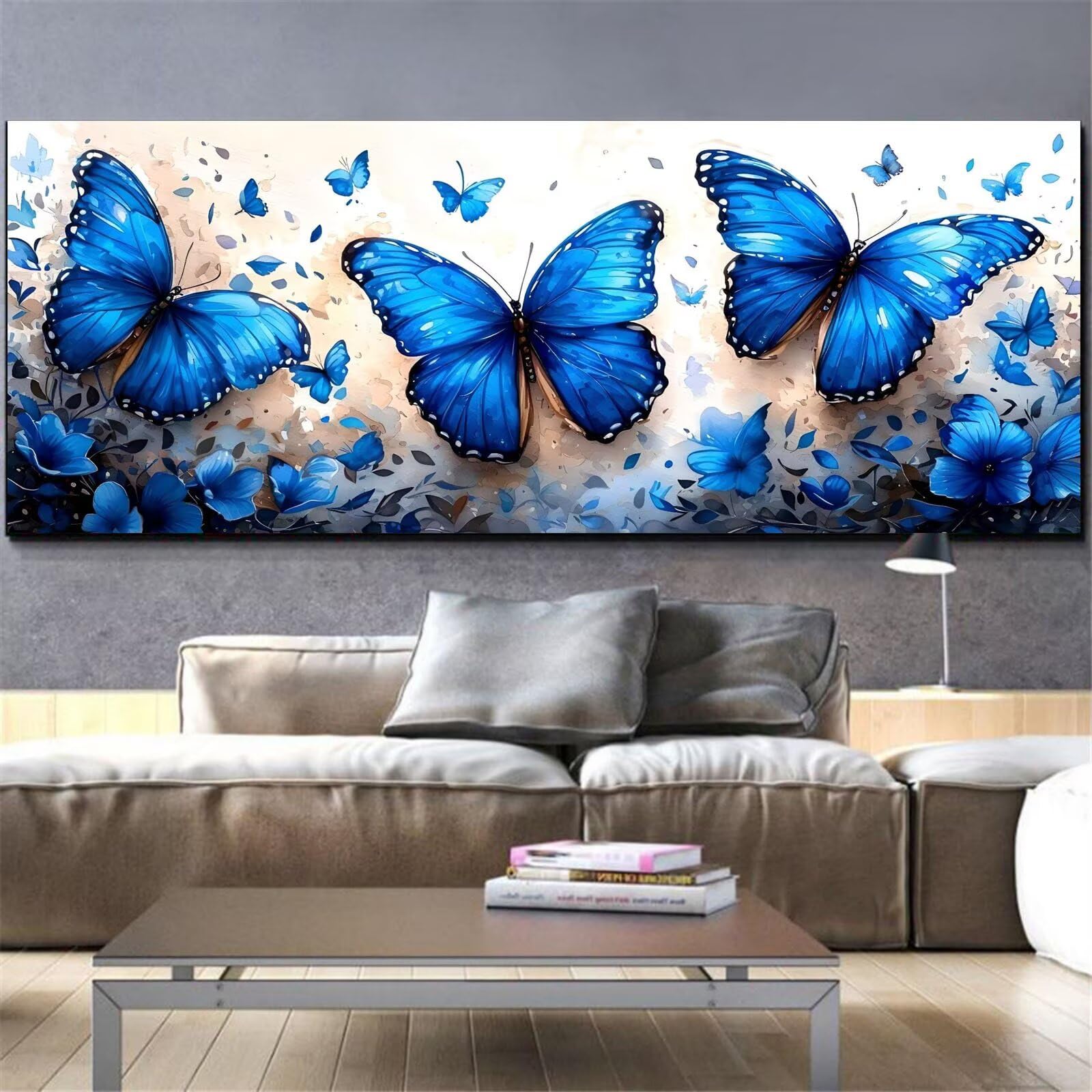 Kit Complet Diamond Painting Papillon Bleu Cadeau Idéal Loisirs Créatifs - 8