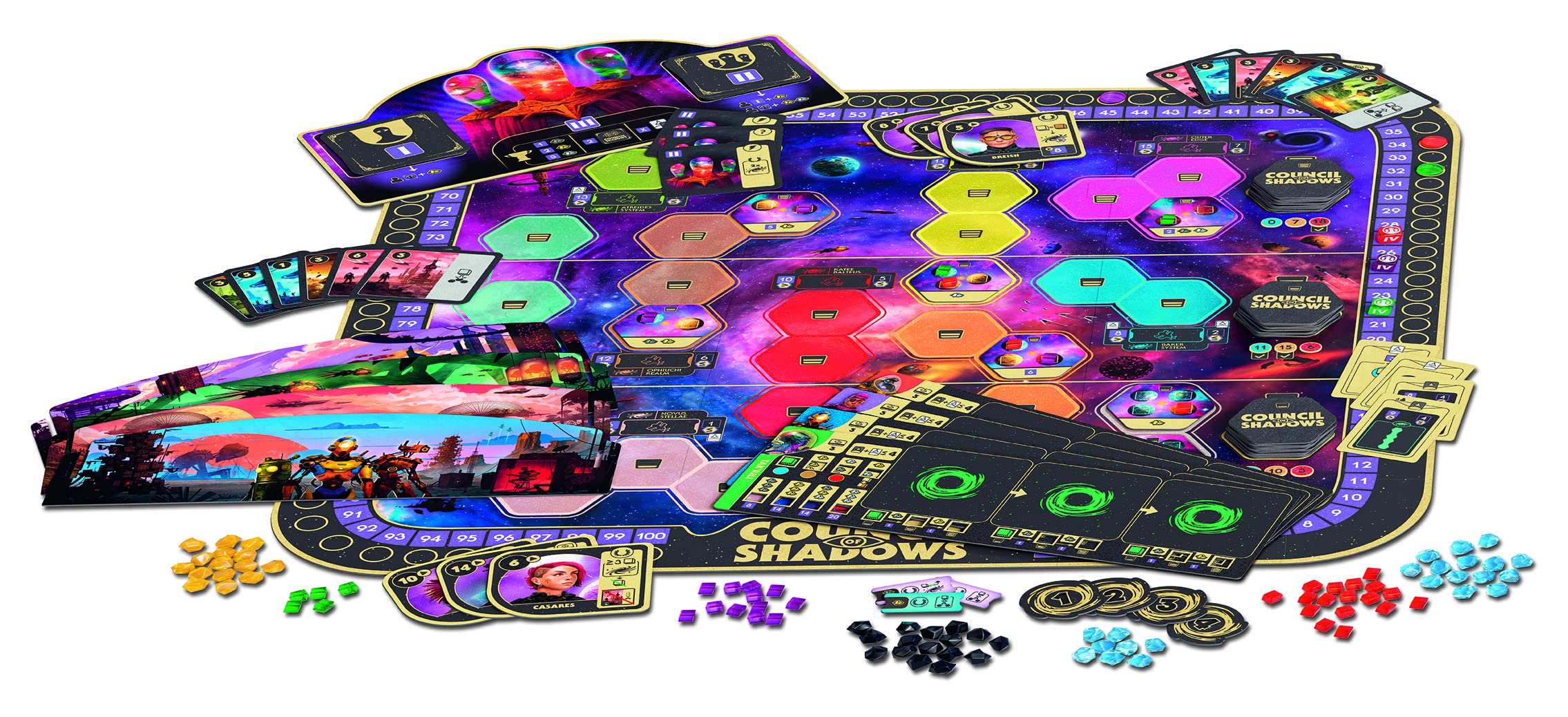 Ravensburger - Alea Council of Shadows, Wersja włoska, Gra strategiczna, 2-4 gracze, 14+ Lat