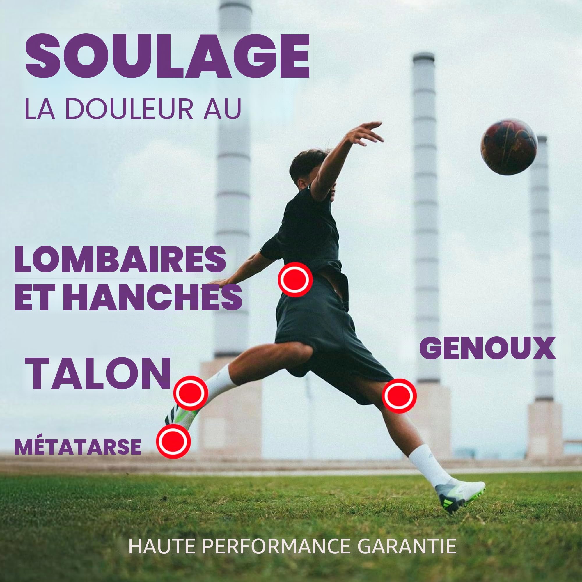 Semelles Chaussures Football | Semelles Gel Sport Homme/Femme Respirantes et Confortables | Stabilisent, Aident à Prévenir les Blessures et les Douleurs aux Pieds, Lombaires | Tailles 35-38