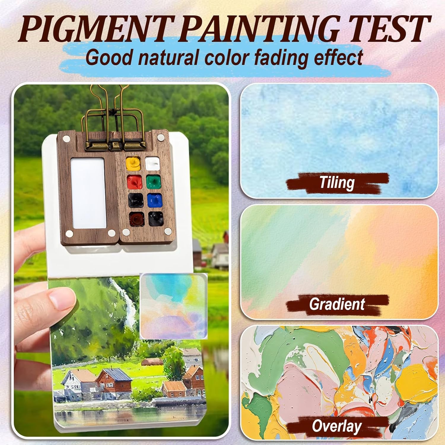 Aazon.co: Ini Paint Palette Travel Kit - Ini Watercolor Palette Set - View #13