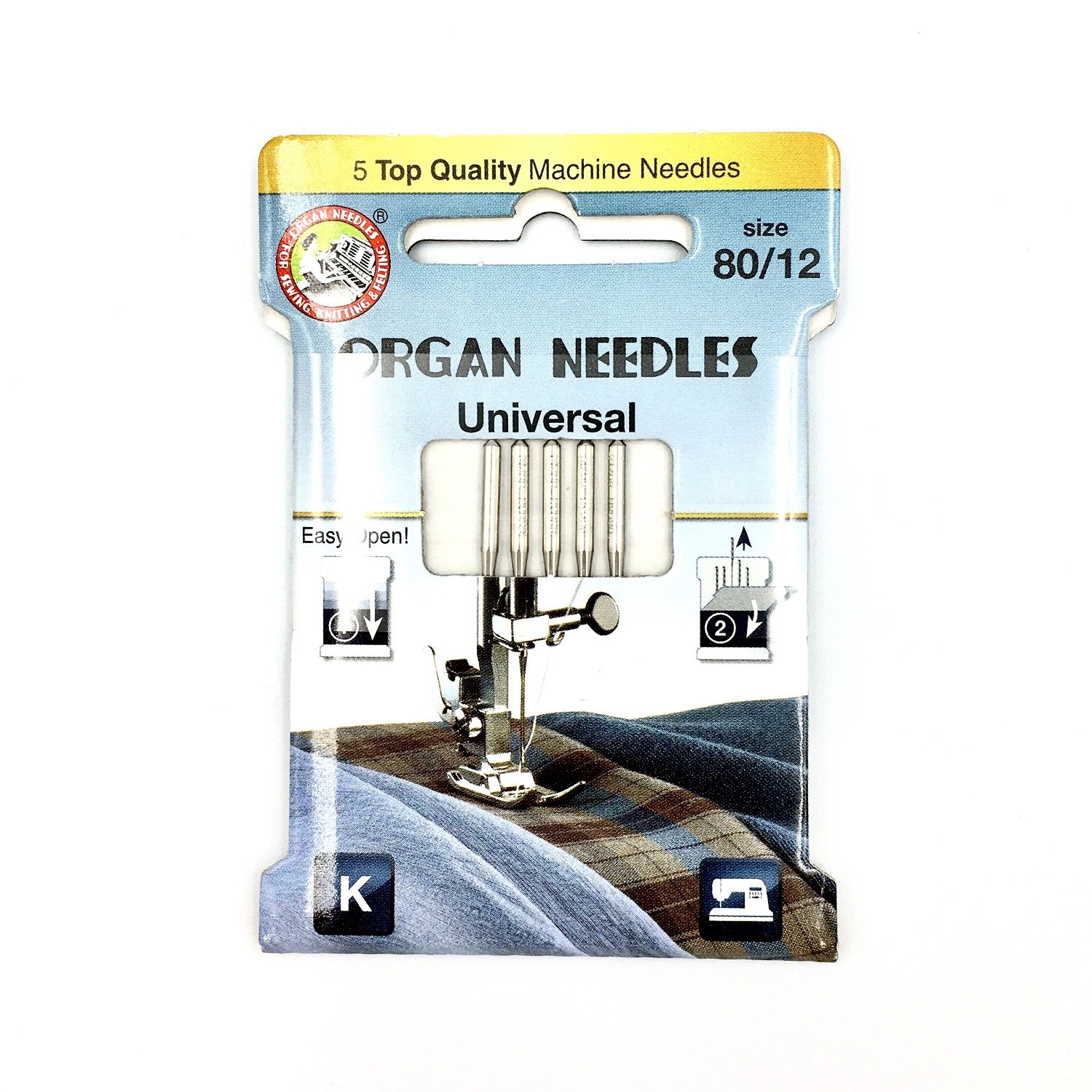 Domestic Sewing Machine Needles (ECO Pack of 5 Needles) Size 80/12