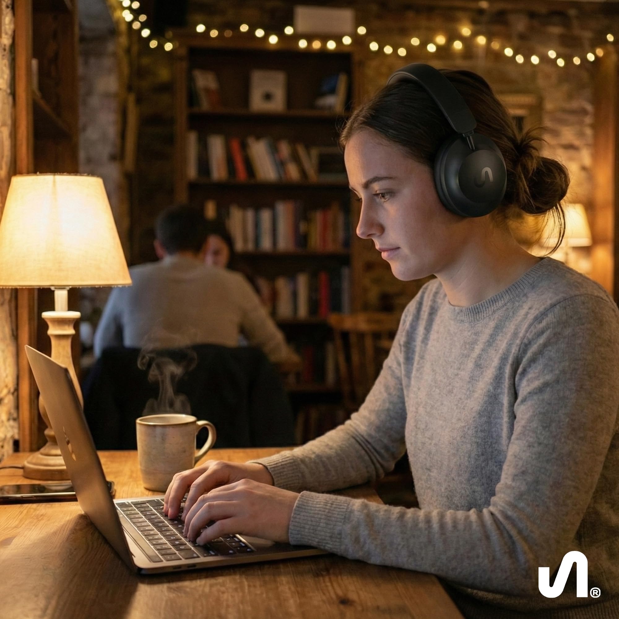 The Next Sound by Tiesto - Auriculares inalámbricos con cancelación de ruido, MX41H con micrófono, auriculares plegables Bluetooth 6.0 con modo de juego de baja latencia