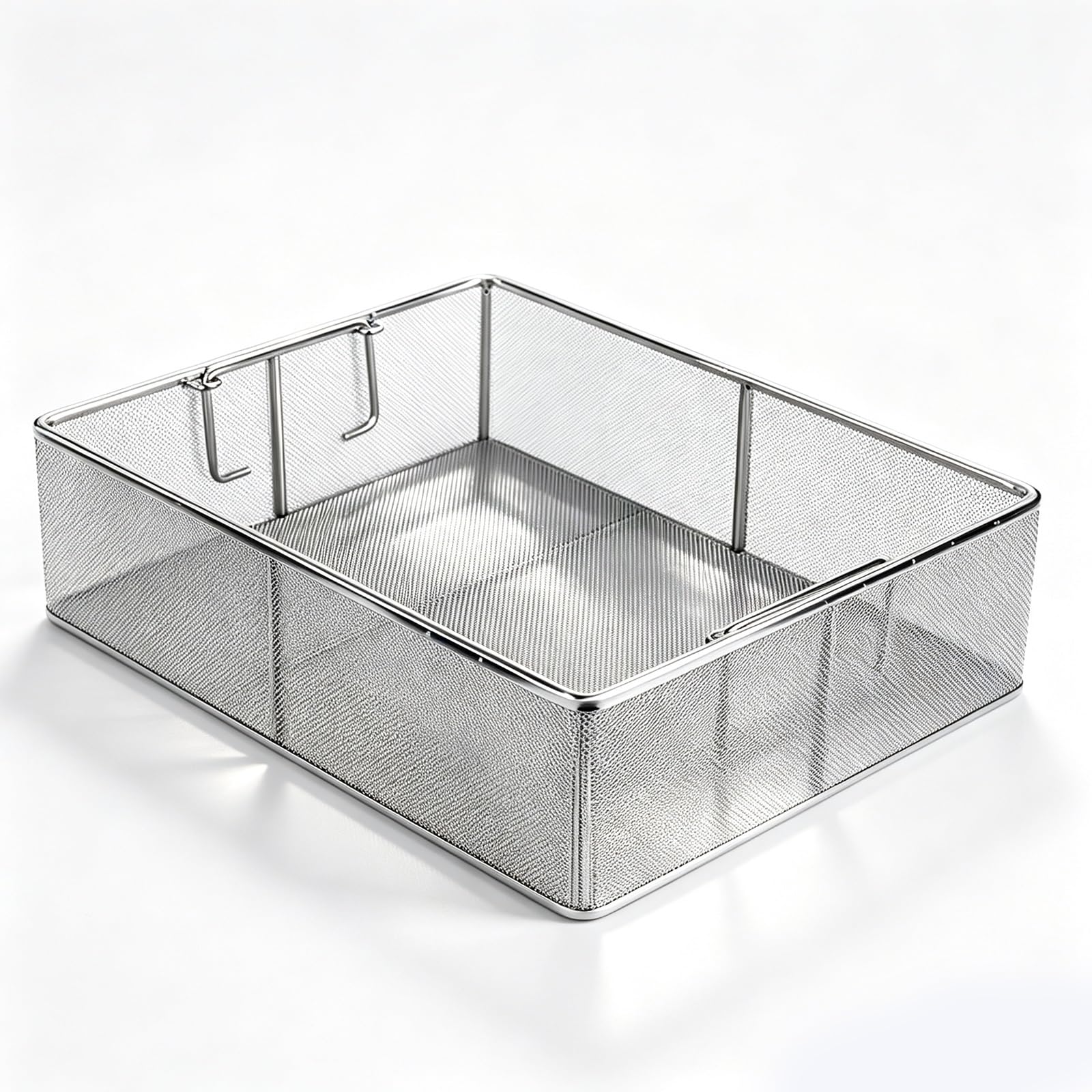 Cestello di Disinfezione Medico in Acciaio Inossidabile a Pareti Spesse | Elevata Resistenza al Carico, Bordi Lisci, Adatto for Ospedali e Ambulatori(50x40x7cm,2 PCS)