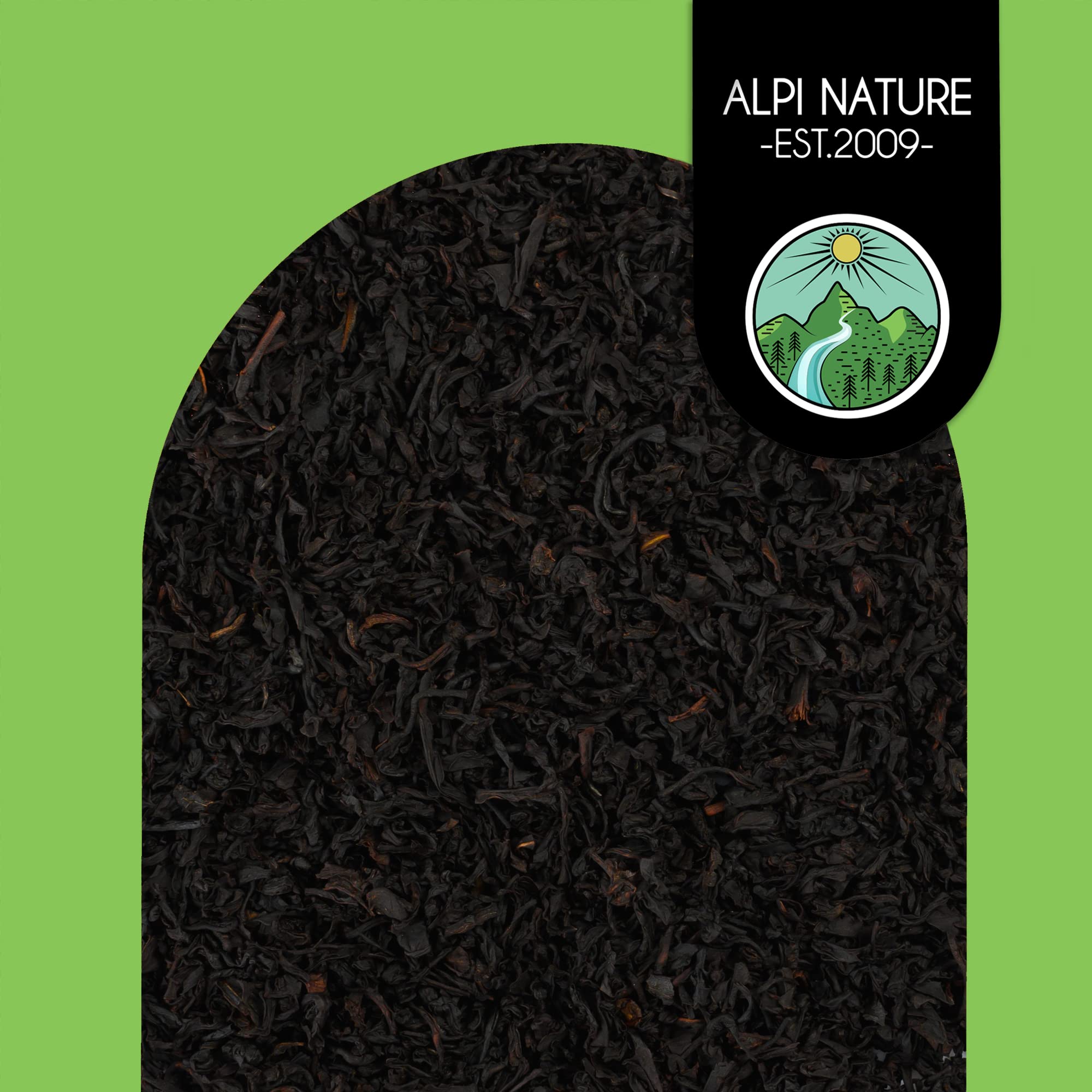 Alpi Nature Ekologiczna Herbata Earl Grey 100g, Czarna Herbata z Olejkiem Bergamotowym, Naturalnie Zawierająca Kofeinę