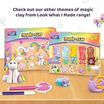 Imagimake Magic Clay | Colour & Create | Space Craft Kit | Air Dry