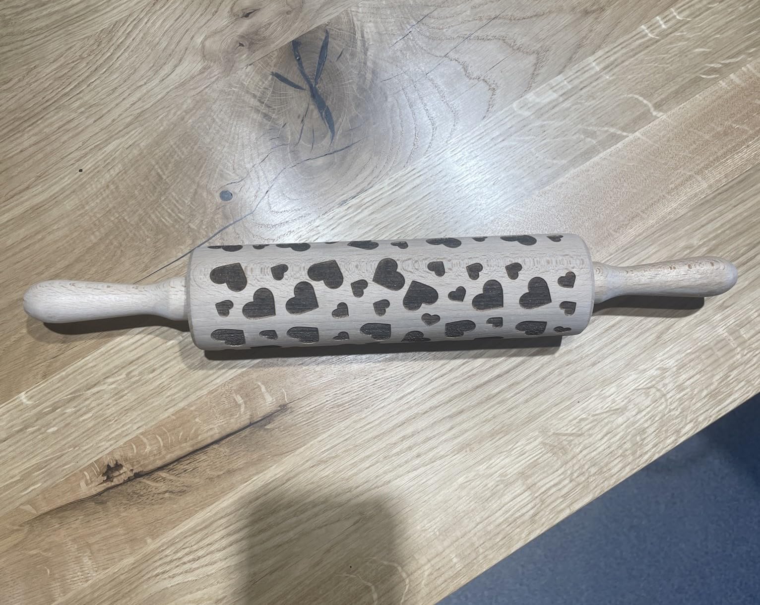 Mattarello Decorativo Efo 24cm Con Disegni Gatti - Per Biscotti E Pasta Frolla