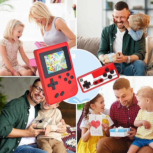 Miniatura 5 de Consola de juegos de mano retro incorporada 400 videojuegos, emulador portátil de mano con pantalla HD de 3.0 pulgadas y batería recargable,