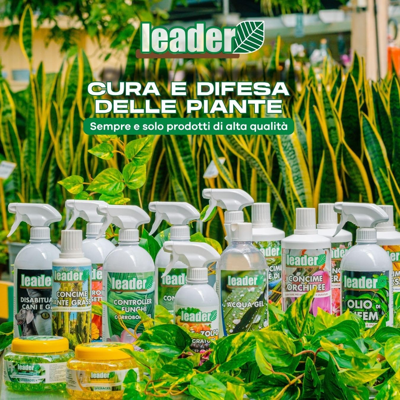 LEADER, Disabituante Spray, Repellente, Dissuasore, Allontana Cani e Gatti, Crea Barriera Olfattiva, Con Oli Essenziali ed Ingredienti Naturali, Uso per Superfici Interne ed Esterne, Formato da 1L