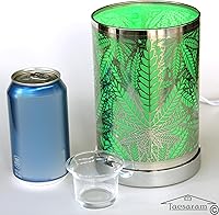 Vista 4 de Marihuana Electric Tarta Quemador de Fragancia Lámpara de Aceite o Cera Fundida Calentador Aroma Terapia Lámpara Lámpara de Marihuana (Metal 3)