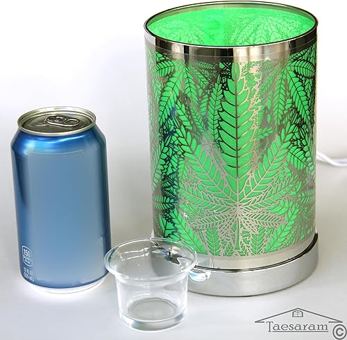 Miniatura 4 de Marihuana Electric Tarta Quemador de Fragancia Lámpara de Aceite o Cera Fundida Calentador Aroma Terapia Lámpara Lámpara de Marihuana (Metal 3)