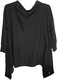 AMERICAN RAG CIE Black 100% Cotton Crochet/Knit Open Drape Front Cardigan Sweater TOP~Junior/Womens/Plus/Misses~1X~0X~XXL~XL - coolthings.us