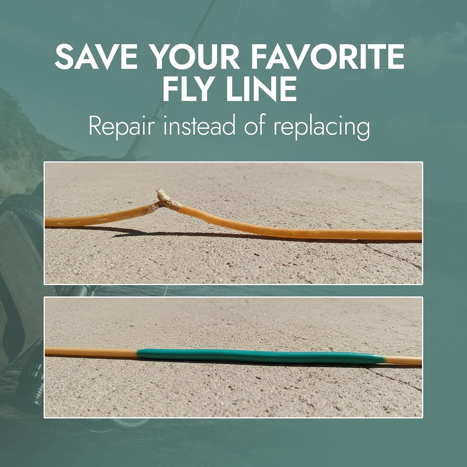 – ReLINE Fly Line Repair Kit (7–10 wt) | Fix Deep Cuts, Nicks & Damage | Seamless Factory-Quality Fly Lines Restoration | Extend Life of Floating Fishing Line | 2-Piece Kit
