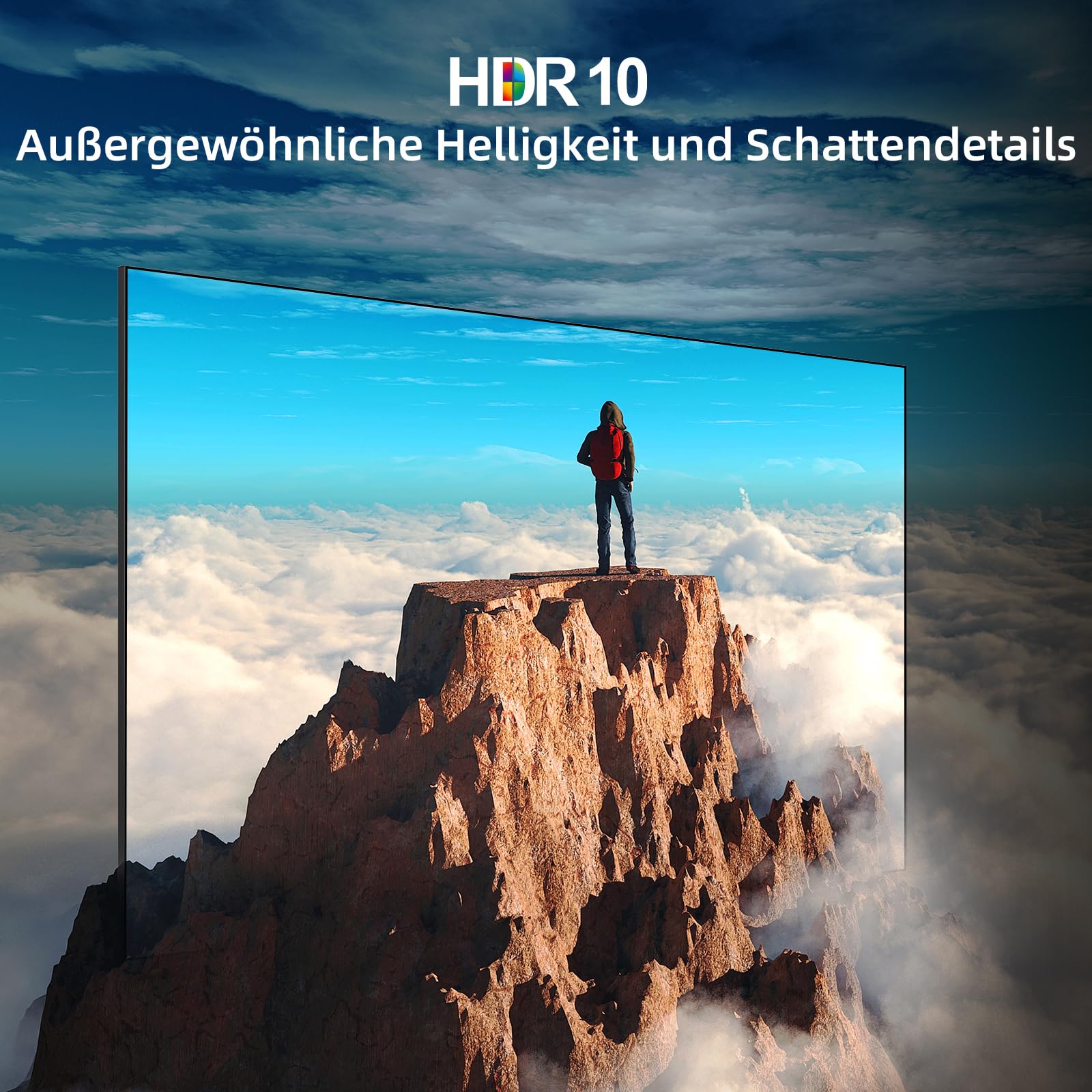 CHiQ 40 Zoll (101cm) FHD, QLED Pro Smart Google TV, Kompatibel mit HDR10, dbx-tv, Apple AirPlay, Prime Video, YouTube, Dolby Audio, mit Google Sprachsteuerung, Rahmenloses Design, L40QST