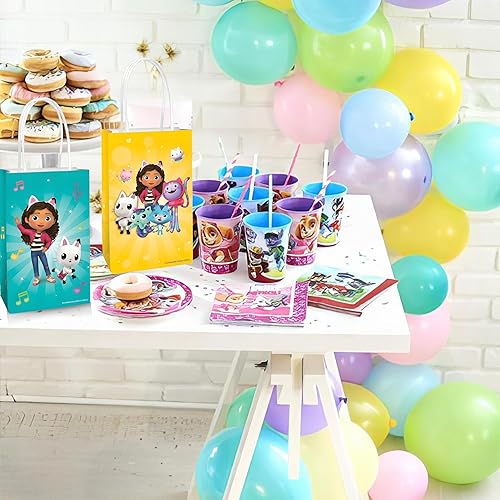 Miniatura 7 de Amscan Bolsas de papel kraft impreso, 8.25 x 5.25 x 3 pulgadas, 8 piezas, perfectas para fiestas, regalos y golosinas, Pokémon