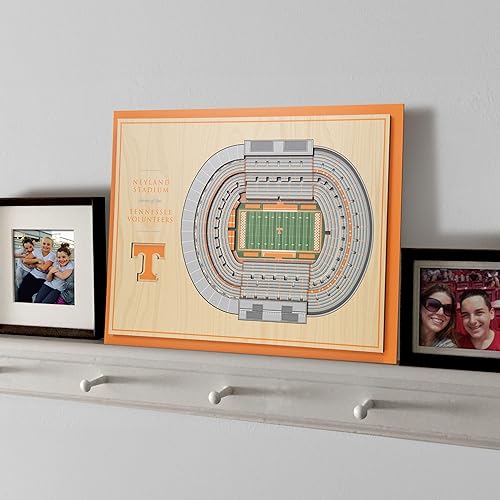 Miniatura 51 de YouTheFan NCAA Oklahoma Sooners - Arte de pared 3D de 5 capas con vista al estadio, Gaylord Family Oklahoma Memorial Stadium, 13.00 x 17.00 pulgadas