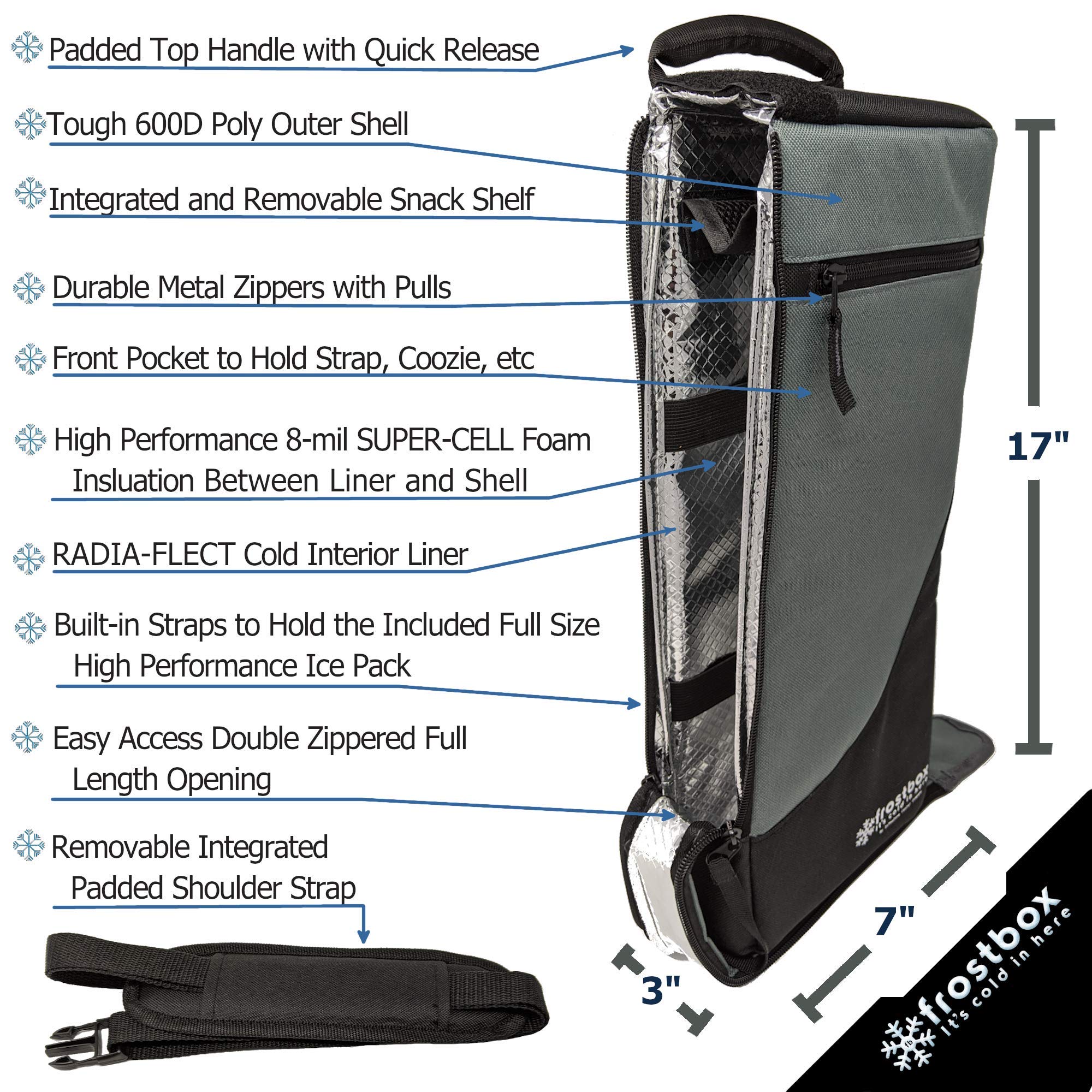 Golf Bag Cooler and Ice Pack Small 6 Pack Golf Beer Cooler Sleeve