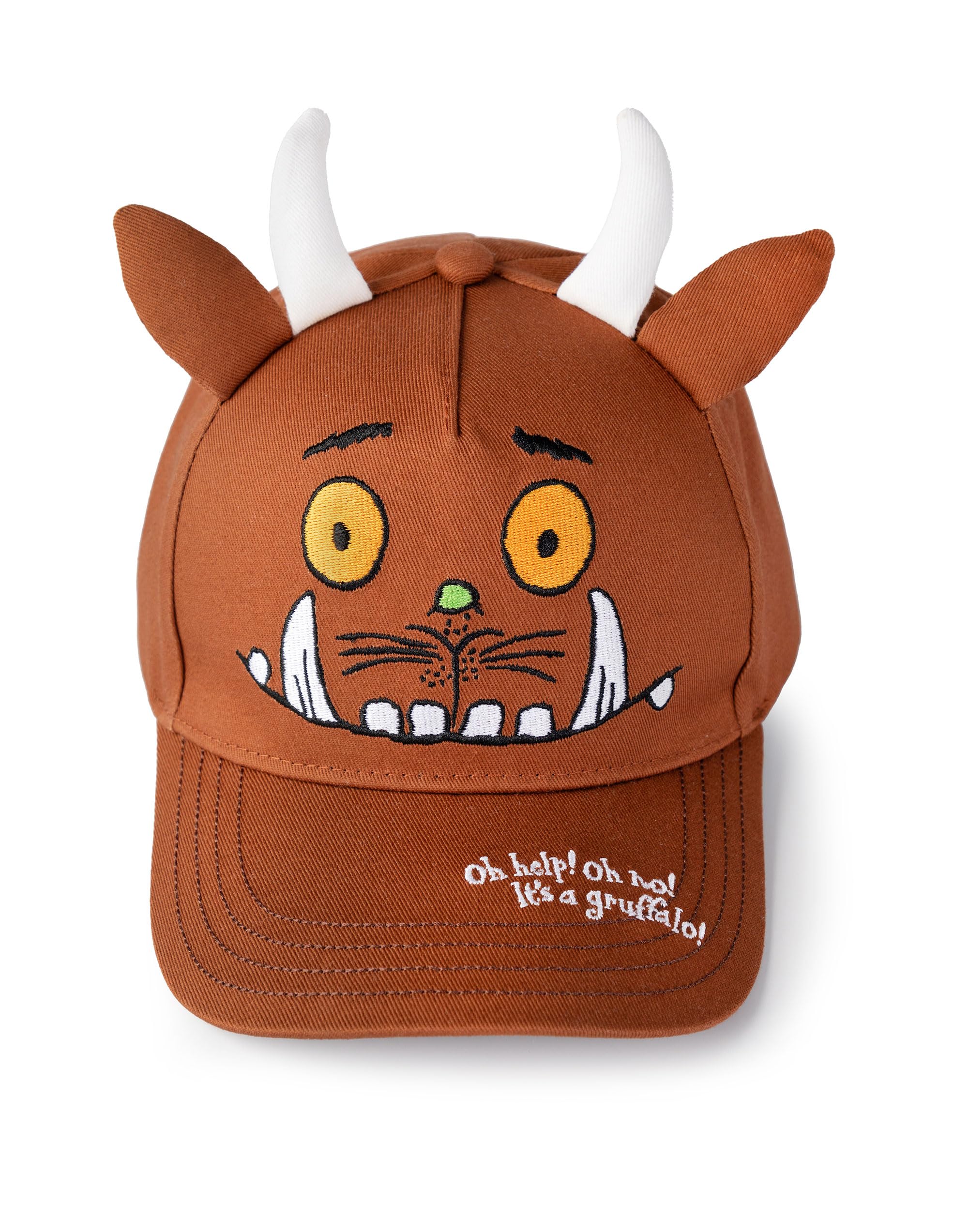 Gruffalo The Friends Braunes 2er-Pack Fischerhut- und Mützen-Set für Jungen | Reversibles Charakterdesign mit 3D-Ohren und Hörnern | Niedliche Cartoon-Hüte zum Spielen im Freien