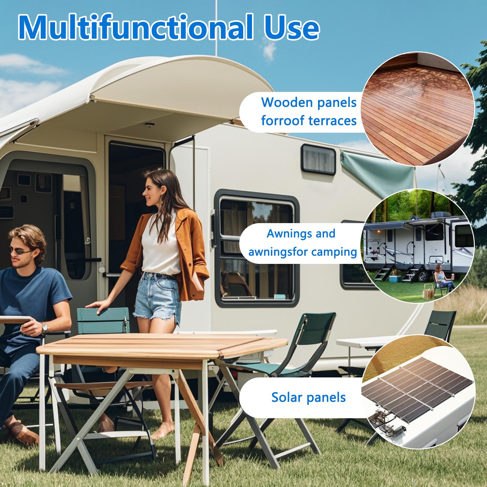 6 sztuk Van Roof Rack Mount Kit, Uchwyty ze stali nierdzewnej 304, kompatybilne z ProMaster/Boxer/Ducato/Jumper – Zestaw montażowy do paneli solarnych w kamperach