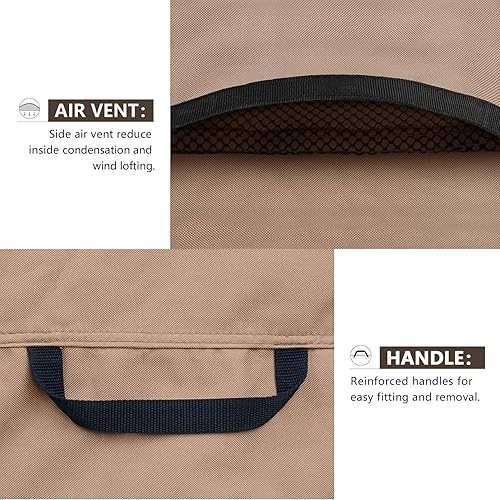 Miniatura 4 de ULTCOVER Cubierta cuadrada impermeable del aire acondicionado para las unidades exteriores de la CA tamaño hasta 30W x 30D x 25H pulgadas