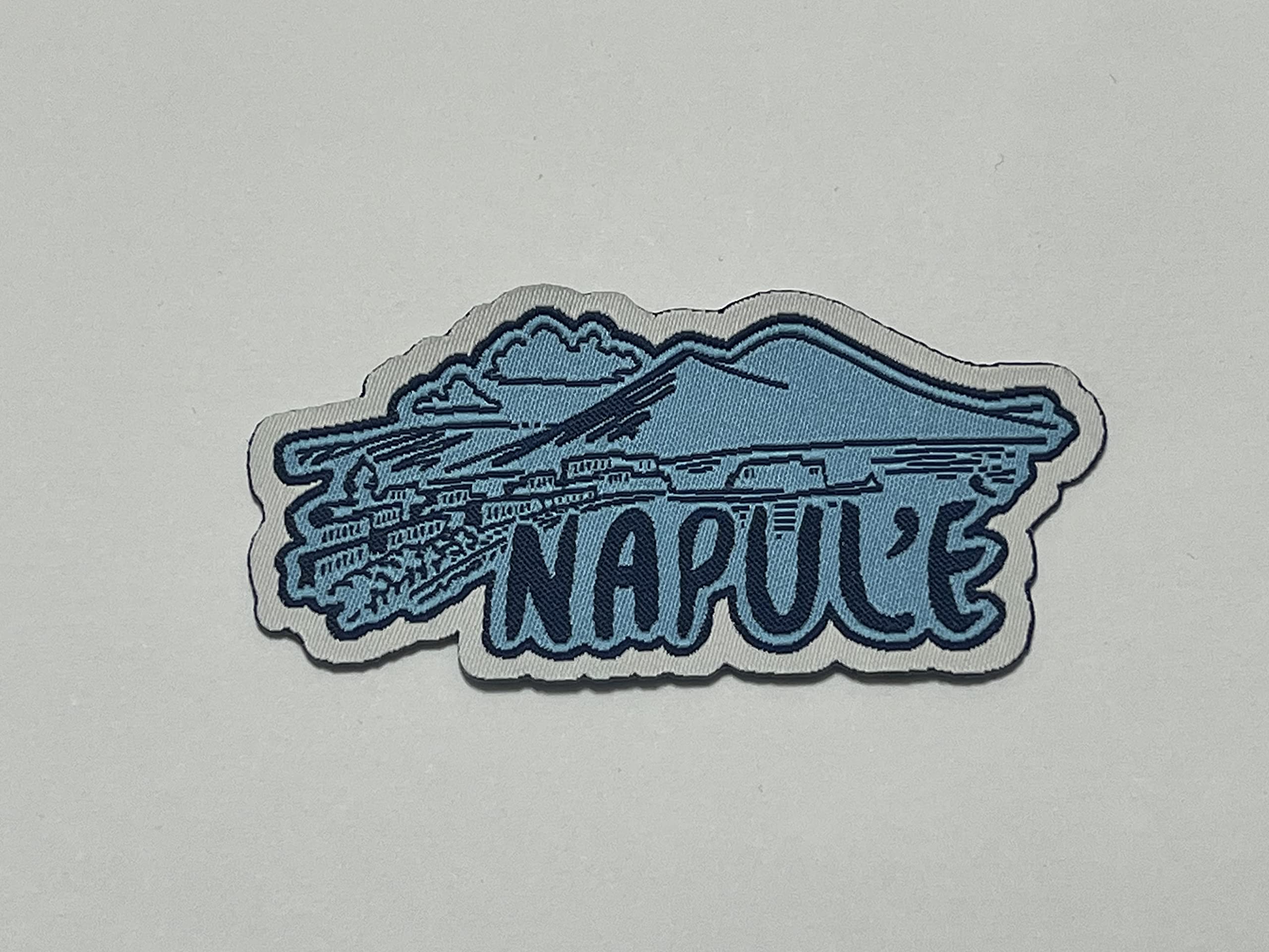 Patch Ricamo Alta Definizione Napul'è - Termoadesiva 4x8 Cm, Made In Italy - Foto 7