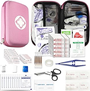276PCS Small Travel First Aid Kit Supplies for Business, First Aid Kits Backpacking Essentials Items Trauma First Aid Surv...