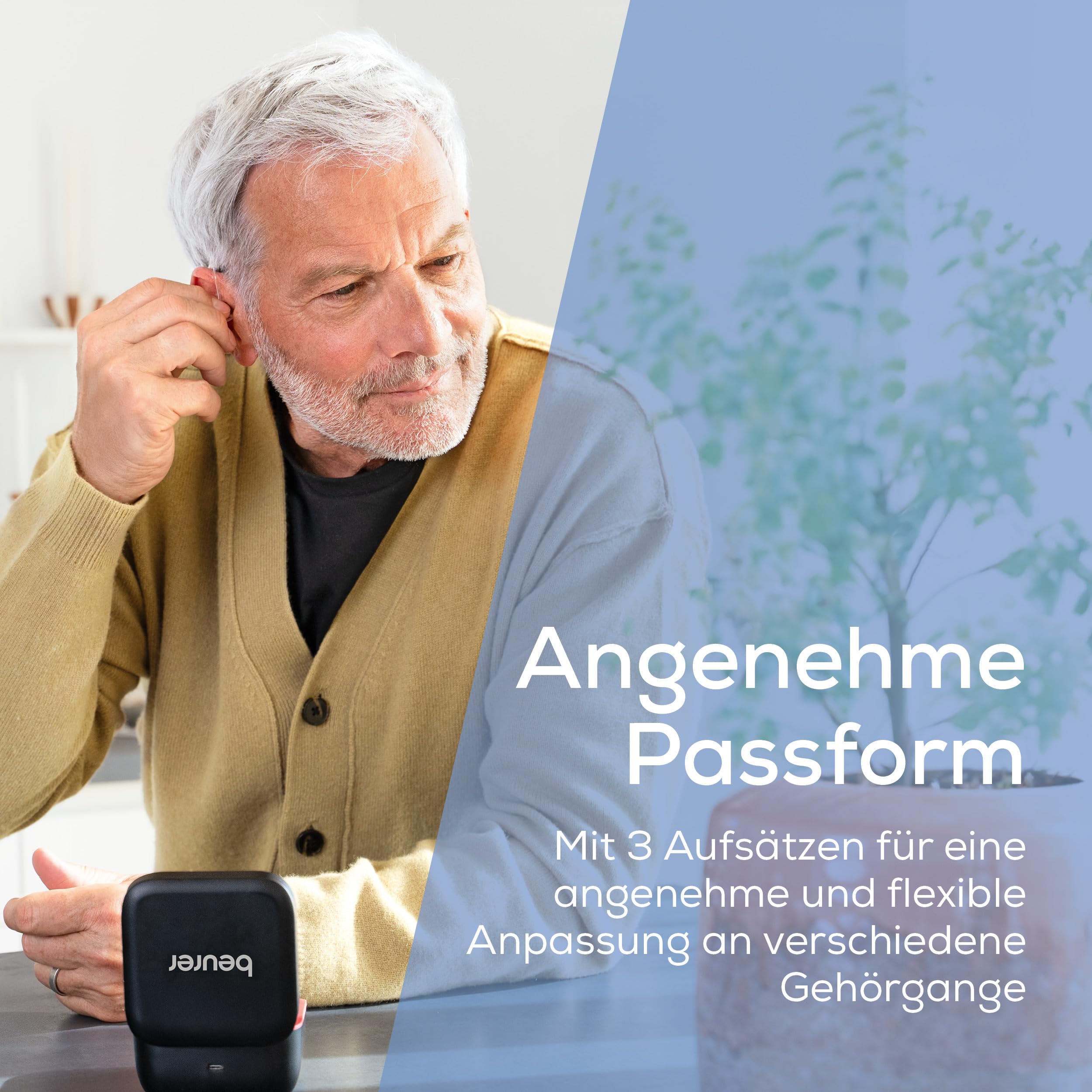 Beurer HA 90 digitale Hörhilfe, wiederaufladbare Hörverstärker als 2er-Paar
