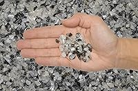 Vista 6 de Fantasia Materiales: 1 libra de piedras de tamaño de chip de cuarzo rutilado negro caído