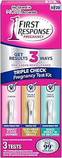 First Response Early Result Pregnancy Test Triple Check Pack, 1 Regular + 1 Digital + 1 Rapid Result, 3 Tests