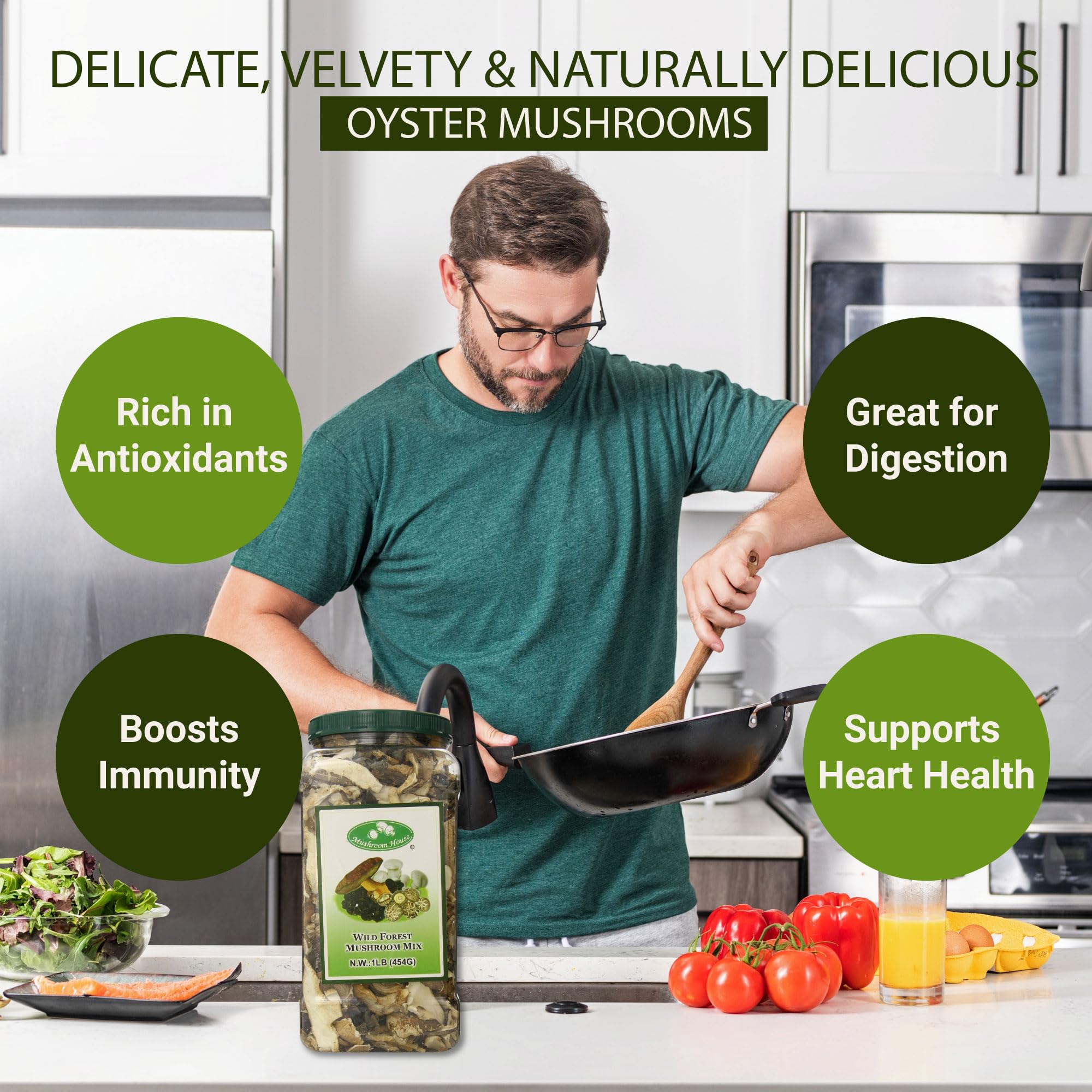 Mushroom House Dried Mushroom Forest Blend, Premium, 1 Pound