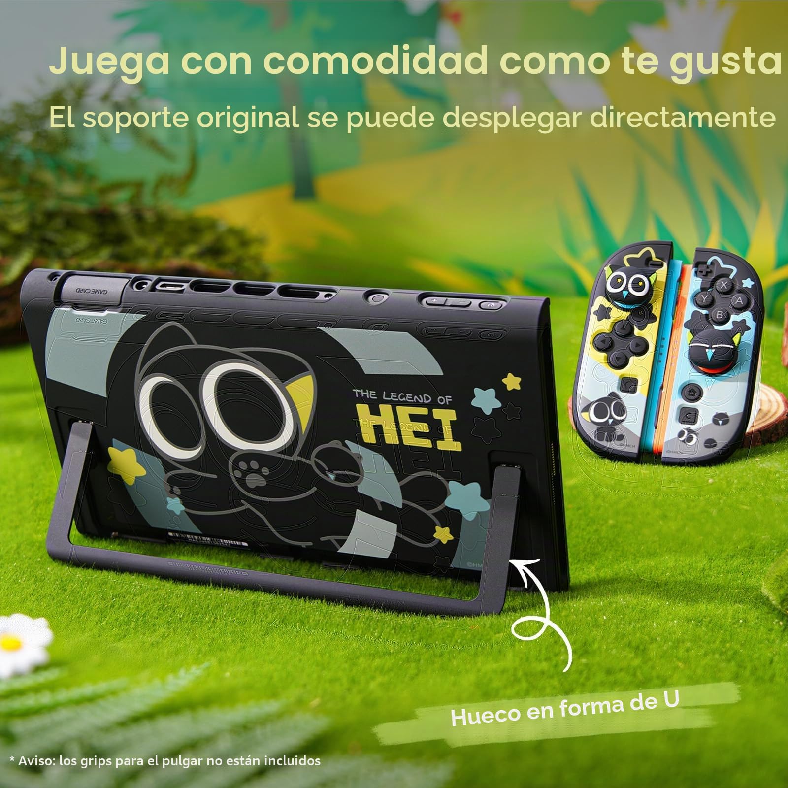 GeekShare - Funda protectora compatible con Switch 2, carcasa delgada acoplable de PC rígido compatible con la consola de juego Switch 2025 y controladores de joystick - La serie HEI