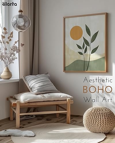 Miniatura 6 de Elarta Decoración abstracta para pared, obra de arte verde salvia, arte de pared moderno de mediados de siglo para dormitorio, arte de pared